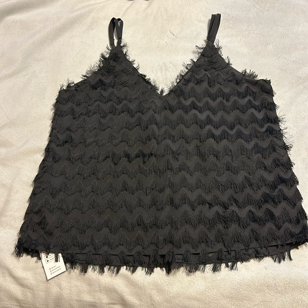 CUPSHE Daya Fringe V-neck Cami